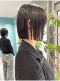 切りっぱなしボブ(20代/30代/ショート/ボブ/髪質改善)AYA47
