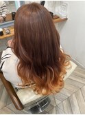 グラデーションオレンジ！