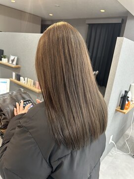 カプア 仙台駅前店(Kapua) 大人可愛いオリーブベージュ髪質改善トリートメントストレート