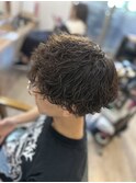 波巻きパーマ