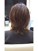 イメチェン丸みショートナチュラルレイヤーボブ30代40代50代ｐ