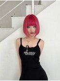 華のある雰囲気にお手入れ簡単なハイトーンボブ