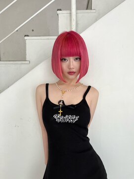プシューケ(Hair salon PSYCHE) 華のある雰囲気にお手入れ簡単なハイトーンボブ