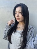 ロング×顔周りレイヤー