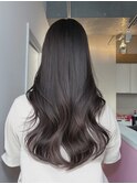 韓国ブリーチなしダブルカラーダークグレージュ/髪質改善/新宿f