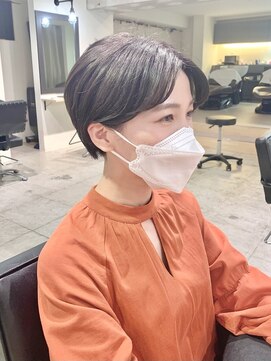 リグリー(regree) 大人ショート黒髪マッシュショートハンサムショート前髪長め