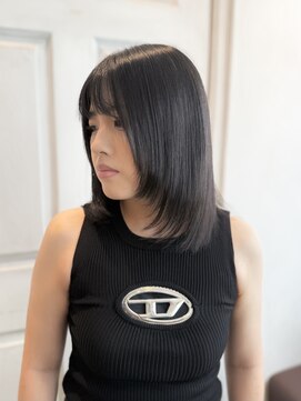 アロマ ヘアー ルーム 新宿3号店(AROMA hair room) コスメ縮毛×Y2Kレイヤーカット