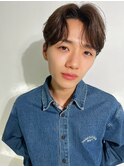 メンズヘア！韓国フェザーパーマ　カルマヘアコンマヘア390
