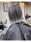 バレイヤージュ、ハイライト、レイヤーカット、ダブルカラー