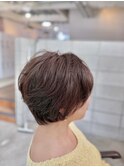 大人の素敵な丸みレイヤーショート×ハイライト　　2604