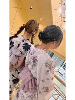 ヘアメイク ジェイエムの写真/【大通りパルコ裏】花火大会、浴衣＋ヘアセット￥7700    浴衣／留袖／訪問着／振袖 レンタル有り
