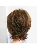 クセを活かした’お手入れ簡単’ふんわりボブ