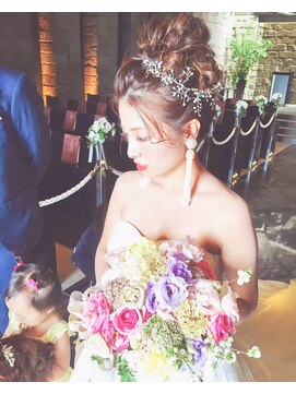 ブラウ ネイル パーティー(Blau Nail Party) 高めアップwedding hair
