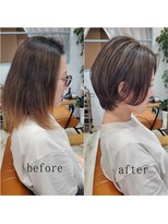 アイル(I'll)&nbsp;【Hair Make I`ll 奈良】　ビフォーアフター