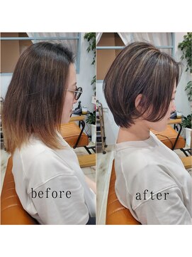 アイル(I'll) 【Hair Make I`ll 奈良】　ビフォーアフター