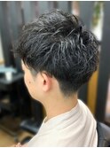 20代30代40代メンズパーマ束感清潔感爽やかビジカジ