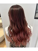 エルサロン 大阪店(ELLE salon)&nbsp;ピンクバレイヤージュカラー