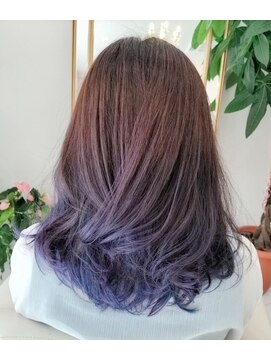 ヘアプロデュース ワイ(hairproduce y) 紫カラー