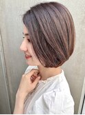 ナチュラルボブ/酸性ストレート[北千住]
