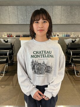 カフ(CAF) CAF FUKO ワンカール/前髪パーマ/ウルフパーマ/大阪/心斎橋