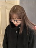 【macana指名】くすみベージュ　ブリーチカラー