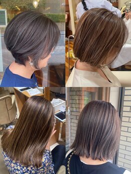 ドゥワドフェパッソ(Doigt de fee passo)の写真/【守口市駅/徒歩1分】白髪染めを使用しない“明るい白髪染め”が得意＊ハイライトを入れた白髪ぼかしも◎