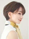ショートヘアショートカット前髪長めショート30代40代50代髪型