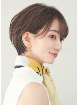 ルアン 大分駅店(ruen) ショートヘアショートカット前髪長めショート30代40代50代髪型