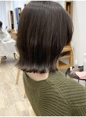 【Say.福岡】肩上ボブ×切りっぱなし×くびれボブ×グレージュ