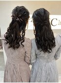 ハーフアップ