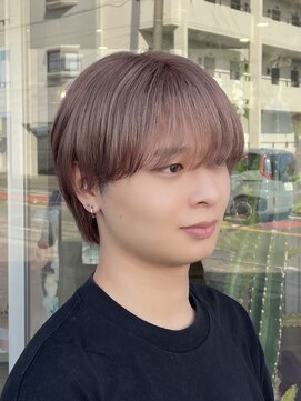 ポイントファイブバイソレイユ 小松店.5 by SOLEIL) pink brown × ラウンドマッシュ