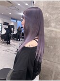 ハイライトカラーミルクティーベージュレイヤーカット