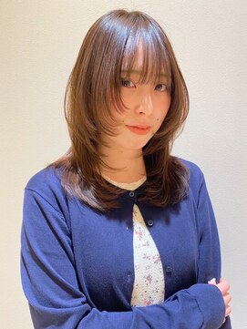 エンター 天神店(ENTER) 髪質改善/レイヤーカット/顔周り/艶髪/ナチュラルブラウン