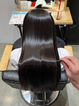 キャンバス 川崎(canvas.) 縮毛矯正 髪質改善 ケアストレート 2枚目ビフォー /川崎【窪田】