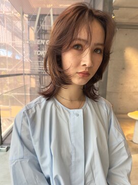 スクリーンギンザメゾン 銀座(SCREEN GINZA MAISON.) くびれヘア/アプリコットオレンジ/ハイライトカラー/銀座