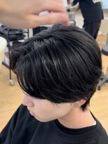 ビカムメンズヘアー 栄店(become men's hair)&nbsp;センターパート/曲がる縮毛矯正/ニュアンスパーマ/名古屋/栄