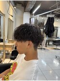 波巻きスパイラルパーマ 波巻きパーマ 海老名パーマ メンズ