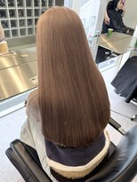 サンクマーケット 渋谷(cinq MARKET)&nbsp;渋谷ブリーチカラーレイヤーカットモカベージュマロンベージュ