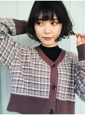 【透明感ヘア】ダークアッシュ×大人ガーリー×似合わせカット☆