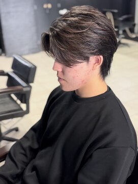 アウル 心斎橋(owl) センターパート/フェザーパーマ/フェザーショート/メンズパーマ