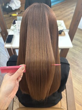 リノプラス 大阪南森町店(Lino Plus) ミネコラトリートメント×明るめベージュ