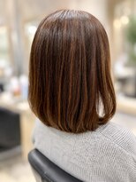 ロンロンシャ 都ホテル店(RONRONCHAT)&nbsp;40代×白髪ぼかし×ボブ×上本町