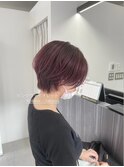PLAISIR/佐々木 ピンクヴァイオレットカラー ショート 草加
