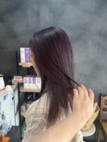 ノーヴァ バイ ボナ 前橋店(nova by bona)&nbsp;髪質改善ツヤ感ストレートロングの大人パープル