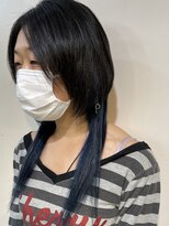 アズール 草加(azule)&nbsp;縮毛矯正 × インナーブリーチ ×ウルフカット