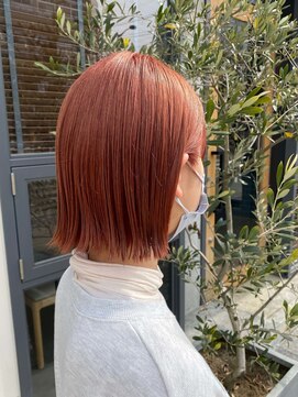 オリガミ トイロ(ORIGAMI TOIRO) スプリングピンクオレンジ×ボブ