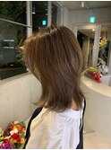 スタイリング超簡単!レイヤー×【脱白髪染めハイライト】平尾