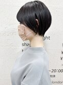 【morio札幌】札幌ショート　大人かわいい黒髪マッシュショート