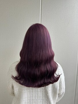 ガリカ シーム(Gallica/SEAM) 【桑原雪音】艶感暗髪ラベンダーブラウン/フェミニンミディアム