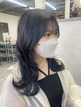 ランド 千葉(land) レイヤーカット/ブルーブラック